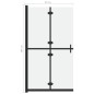Parete per Doccia Walk-in Pieghevole in Vetro ESG 90x190 cm Parete per Doccia Walk-in Pieghevole in Vetro ESG 90x190 cm