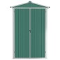 Capanno da Giardino Verde 116x45x175 cm in Acciaio Zincato Capanno da Giardino Verde 116x45x175 cm in Acciaio Zincato