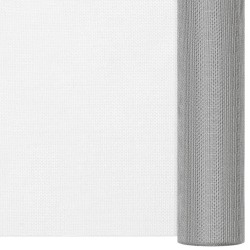 Recinzione in Rete in Acciaio Inossidabile 112x500 cm Argento