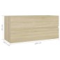 Mobile Sottolavabo Rovere Sonoma 100x38,5x45 cm in Truciolato Mobile Sottolavabo Rovere Sonoma 100x38,5x45 cm in Truciolato
