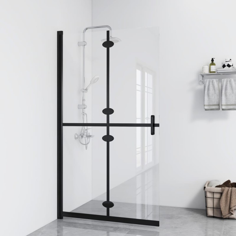 Parete per Doccia Walk-in Pieghevole in Vetro ESG 110x190 cm Parete per Doccia Walk-in Pieghevole in Vetro ESG 110x190 cm