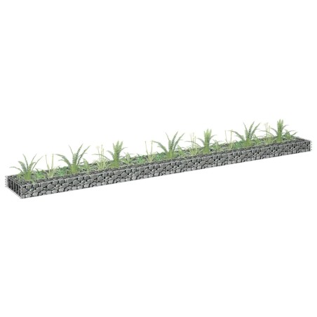 vidaXL Gabbione Letto Rialzato in Acciaio Zincato 270x30x10 cm