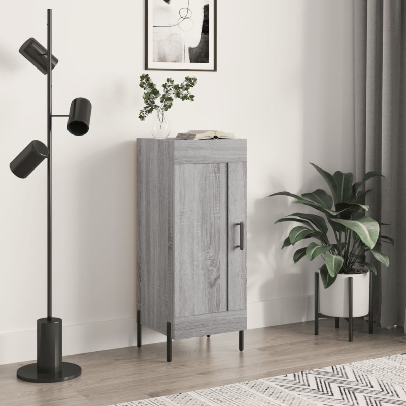 Credenza Grigio Sonoma 34,5x34x90 cm in Legno Multistrato Credenza Grigio Sonoma 34,5x34x90 cm in Legno Multistrato