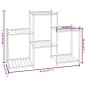 Portafiori 83x25x60 cm Ferro Nero Portafiori 83x25x60 cm Ferro Nero