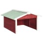 Casetta per Tosaerba Robotizzato 72x87x50 cm Rossa Bianca Abete Casetta per Tosaerba Robotizzato 72x87x50 cm Rossa Bianca Abete