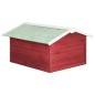 Casetta per Tosaerba Robotizzato 72x87x50 cm Rossa Bianca Abete Casetta per Tosaerba Robotizzato 72x87x50 cm Rossa Bianca Abete
