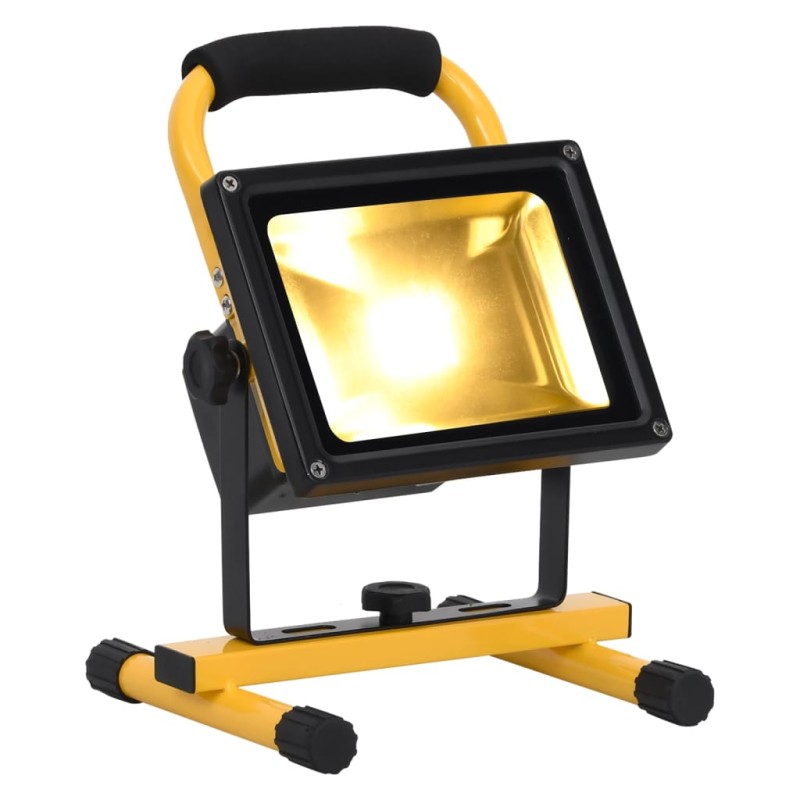 Faretto a LED Ricaricabile con Maniglia 30 W Bianco Caldo Faretto a LED Ricaricabile con Maniglia 30 W Bianco Caldo