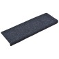 vidaXL Tappetini per Scale 10 pz Antracite 65x21x4cm Tessuto Agugliato