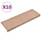 Tappetini per Scale Tessuto Agugliato 10 pz 65x21x4 cm Marroni Tappetini per Scale Tessuto Agugliato 10 pz 65x21x4 cm Marroni