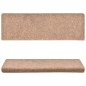 Tappetini per Scale Tessuto Agugliato 10 pz 65x21x4 cm Marroni Tappetini per Scale Tessuto Agugliato 10 pz 65x21x4 cm Marroni
