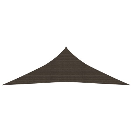 vidaXL Vela Parasole 160 g/m² Marrone 4x4x5,8 m in HDPE