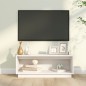 Mobile Porta TV Bianco 90x35x35 cm in Legno Massello di Pino Mobile Porta TV Bianco 90x35x35 cm in Legno Massello di Pino