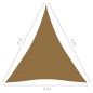 Vela Parasole 160 g/m² Grigio Talpa 3x4x4 m in HDPE Vela Parasole 160 g/m² Grigio Talpa 3x4x4 m in HDPE