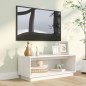 Mobile Porta TV Bianco 90x35x35 cm in Legno Massello di Pino Mobile Porta TV Bianco 90x35x35 cm in Legno Massello di Pino