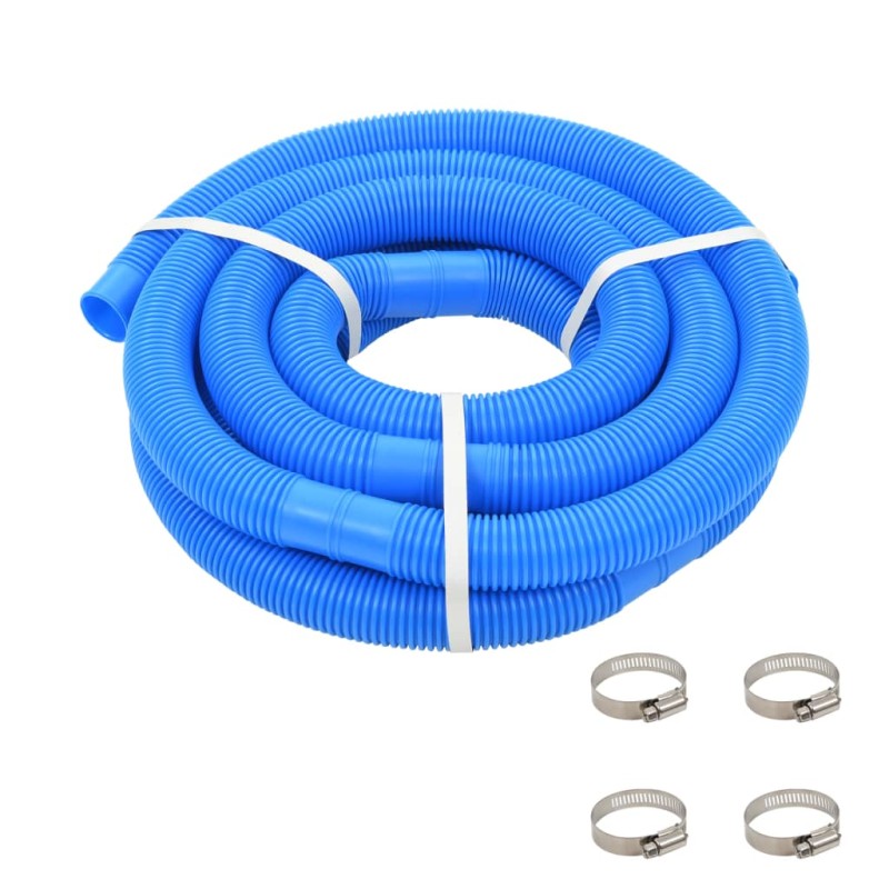 Tubo Flessibile per Piscina con Morsetti Blu 38 mm 6 m Tubo Flessibile per Piscina con Morsetti Blu 38 mm 6 m