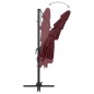 Ombrellone a 4 Livelli Palo in Alluminio Rosso Bordò 250x250 m Ombrellone a 4 Livelli Palo in Alluminio Rosso Bordò 250x250 m