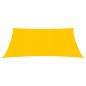 Vela Parasole 160 g/m² Gialla 3,6x3,6 m in HDPE