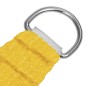 Vela Parasole 160 g/m² Gialla 3,6x3,6 m in HDPE