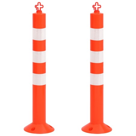 Dissuasori Traffico con Catena 2 pz 75 cm in PE