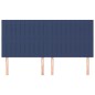 Testiera 4 pz Blu 90x5x78/88 cm in Tessuto Testiera 4 pz Blu 90x5x78/88 cm in Tessuto