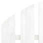 Sedia Adirondack con Ottomana e Tavolo in Abete Massello Bianco
