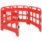 Barriere Stradali 4 pz Rosso 75x75x100 cm Barriere Stradali 4 pz Rosso 75x75x100 cm
