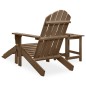 Sedia Adirondack con Ottomana e Tavolo Abete Massello Marrone Sedia Adirondack con Ottomana e Tavolo Abete Massello Marrone