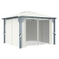 Gazebo con Tenda 300 x 300 cm Crema Alluminio Gazebo con Tenda 300 x 300 cm Crema Alluminio