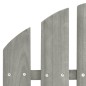 Sedia da Giardino Adirondack con Tavolino Legno Abete Grigio Sedia da Giardino Adirondack con Tavolino Legno Abete Grigio