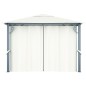 Gazebo con Tenda 300 x 300 cm Crema Alluminio Gazebo con Tenda 300 x 300 cm Crema Alluminio