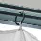 Gazebo con Tenda 300 x 300 cm Crema Alluminio Gazebo con Tenda 300 x 300 cm Crema Alluminio