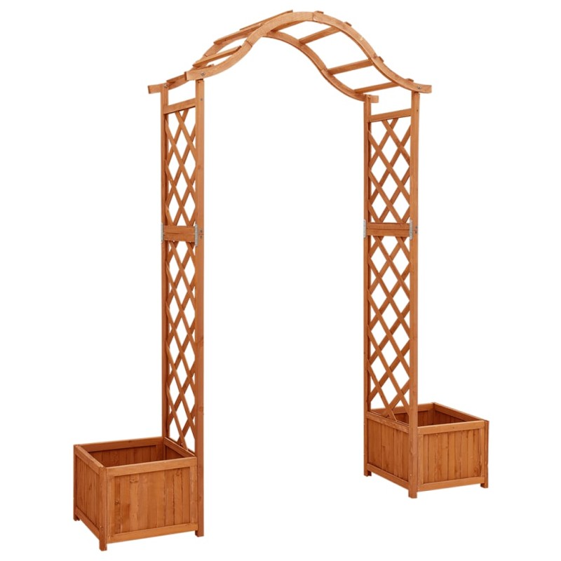 vidaXL Pergola da Giardino con Fioriera in Legno Massello di Abete vidaXL Pergola da Giardino con Fioriera in Legno Massello di Abete