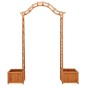 vidaXL Pergola da Giardino con Fioriera in Legno Massello di Abete vidaXL Pergola da Giardino con Fioriera in Legno Massello di Abete
