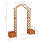 vidaXL Pergola da Giardino con Fioriera in Legno Massello di Abete vidaXL Pergola da Giardino con Fioriera in Legno Massello di Abete