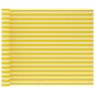 Paravento da Balcone Giallo e Bianco 75x300 cm in HDPE Paravento da Balcone Giallo e Bianco 75x300 cm in HDPE