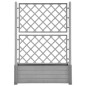 Fioriera da Giardino e Graticcio 100x43x142 cm PP Grigio Pietra Fioriera da Giardino e Graticcio 100x43x142 cm PP Grigio Pietra