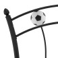 Giroletto con Motivo Calcio in Metallo Nero 90x200 cm Giroletto con Motivo Calcio in Metallo Nero 90x200 cm