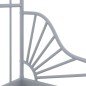 Giroletto Estendibile Grigio in Metallo 80x130/200 cm