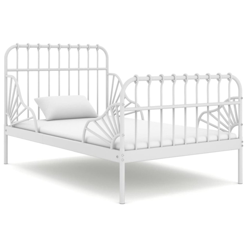 Giroletto Estendibile Bianco in Metallo 80x130/200 cm Giroletto Estendibile Bianco in Metallo 80x130/200 cm