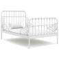 Giroletto Estendibile Bianco in Metallo 80x130/200 cm Giroletto Estendibile Bianco in Metallo 80x130/200 cm