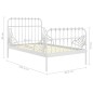 Giroletto Estendibile Bianco in Metallo 80x130/200 cm Giroletto Estendibile Bianco in Metallo 80x130/200 cm