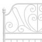 Giroletto Bianco in Metallo 90x200 cm Giroletto Bianco in Metallo 90x200 cm