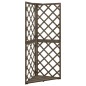Graticcio Angolare Grigio 50x50x145 cm Legno Massello di Abete Graticcio Angolare Grigio 50x50x145 cm Legno Massello di Abete