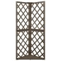 Graticcio Angolare Grigio 50x50x145 cm Legno Massello di Abete Graticcio Angolare Grigio 50x50x145 cm Legno Massello di Abete