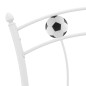 Giroletto con Motivo Calcio in Metallo Bianco 90x200 cm Giroletto con Motivo Calcio in Metallo Bianco 90x200 cm
