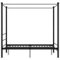 Letto a Baldacchino Nero in Metallo 140x200 cm Letto a Baldacchino Nero in Metallo 140x200 cm