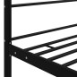 Letto a Baldacchino Nero in Metallo 140x200 cm Letto a Baldacchino Nero in Metallo 140x200 cm