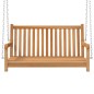 Dondolo da Giardino in Legno Massello di Teak 114x60x64 cm Dondolo da Giardino in Legno Massello di Teak 114x60x64 cm