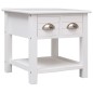 Tavolino Laterale Bianco 40x40x40 cm in Legno di Paulownia Tavolino Laterale Bianco 40x40x40 cm in Legno di Paulownia