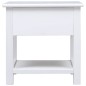 Tavolino Laterale Bianco 40x40x40 cm in Legno di Paulownia Tavolino Laterale Bianco 40x40x40 cm in Legno di Paulownia